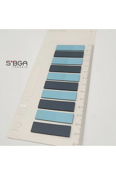 sibga tasarım Transparent Colored Post-It Note Paper - 200 Sheets Bookmark Sticker