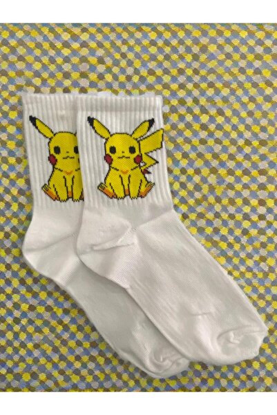 Forever Üniseks 6'lı Çizgi Film Karakteri Desenli Kolej Tenis Çorap