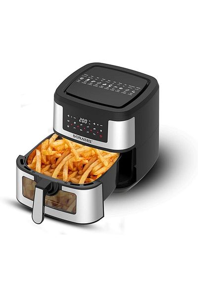 sonashi Digital Air Fryer SAF-950, 9.5L Capacity, LED TouchScreen, 1800W, High-Speed Air Circulation