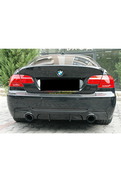 BatmanGarage Bmw E92 Difüzör Mtechnic Arka Tampon Eki 2007-2013 arası Parlak Siyah
