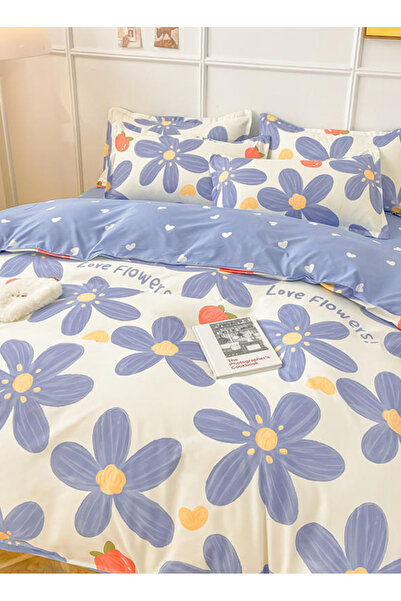 sharpdo 4-Pieces Bed Sheet Set,With 1Quilt Cover 150*200cm 1 Flat Sheet and 2 Pillowcases