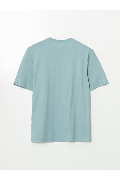 LC Waikiki Ανδρικό μπλουζάκι LCW Crew Neck με εμπριμέ χτενισμένο βαμβάκι