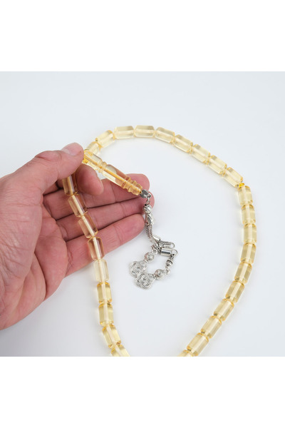 LapisDo Water Drop Drop Amber Alpaca Tassel Cut Cut 9X15Mm Rosary