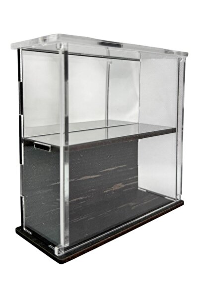 mini gt İki Katlı Gümüş Renk Aynalı Koruma Standı