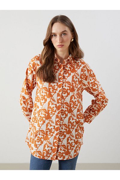 LC Waikiki New Season Print Oversize Women's Shirt Tunic - S5Fe26Z8