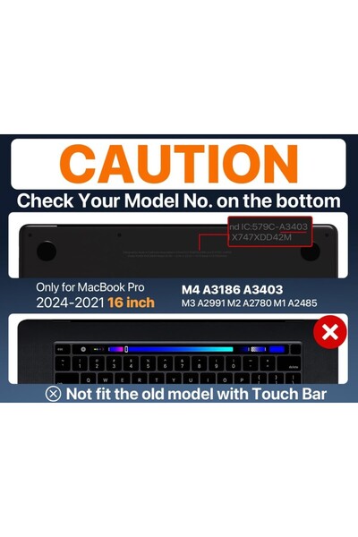 UnDePlus Apple Macbook Pro 16inç M3/m4/max A3403 A3186 A2991 Uyumlu Kılıf Nubuk Üçgen Standlı Havalandırmalı