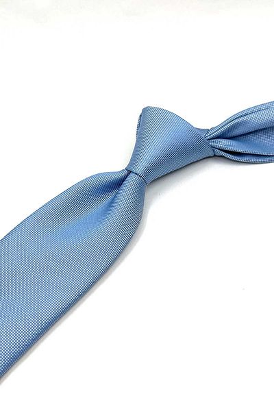 Kravatkolik Light Blue Plain Slim Tie Sk8055