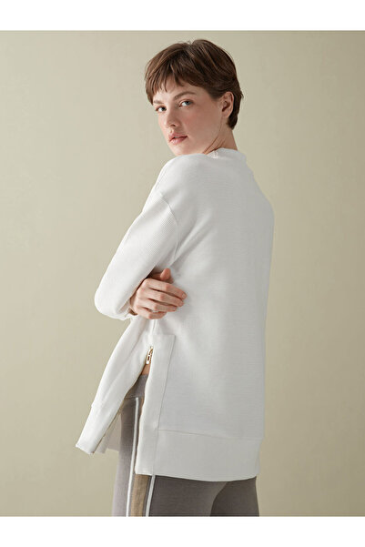 LC Waikiki سترة نسائية كبيرة الحجم برقبة دائرية للموسم الجديد - S5KT61Z8