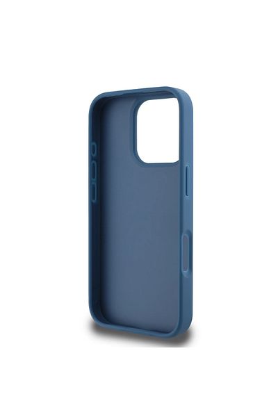 CG Mobile Guess Pu 4G Hard Case With Big Love Guess Logo For iPhone 16 Pro - Blue