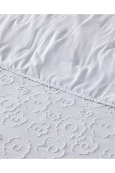 English Home 200x220 cm Set cuvertură de pat albă Dainty Bloom
