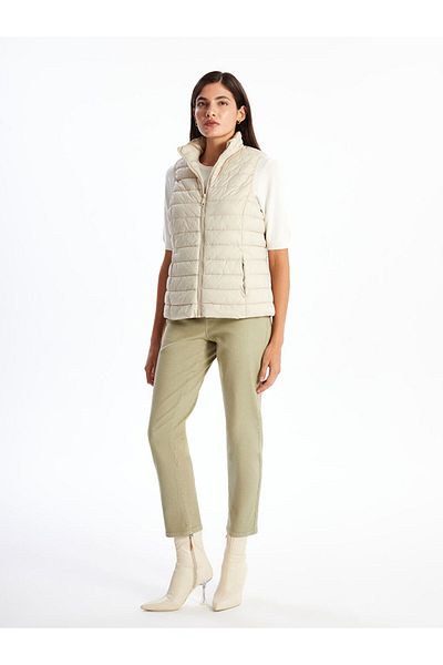 LC Waikiki Stand Collar Women's Puffer Vest