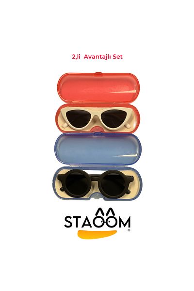 STAOOM Kids Sunglasses Set for Baby, Girls and Boys