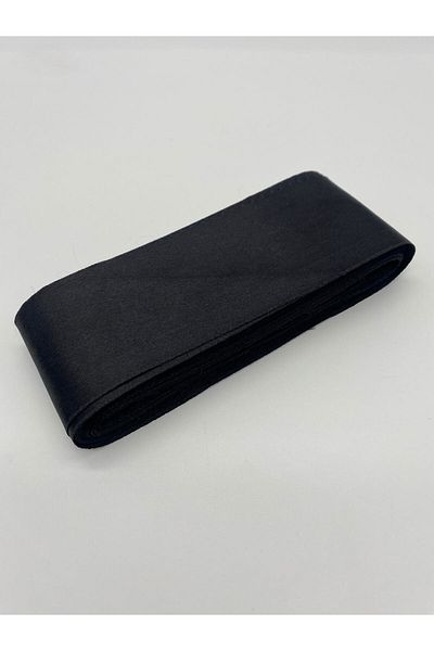 Ak Tuhafiye Μαύρη Σατέν Κορδέλα 6 cm, 10 Yards Κοσμήματα, Φαρδύ Σατέν & Πακέτο/Στολίδι/Διακόσμηση - Νο: 43