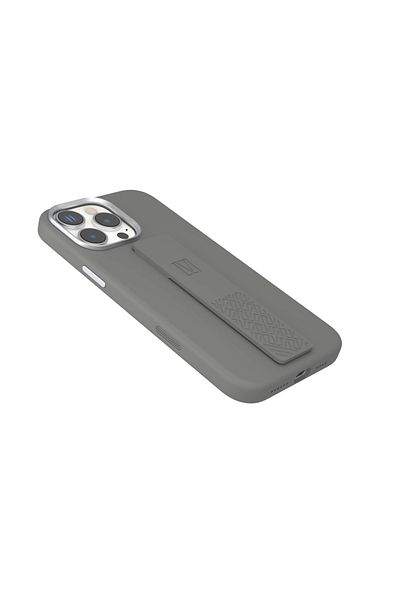 Levelo Morphix Silicone Case With Silicone Grip For iPhone 16 Pro Max - Gray