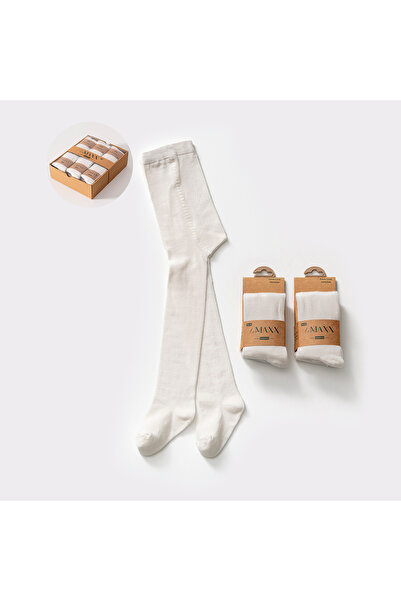 Alya&Alin Baby Plain Pantyhose Ecru 6-12 Months