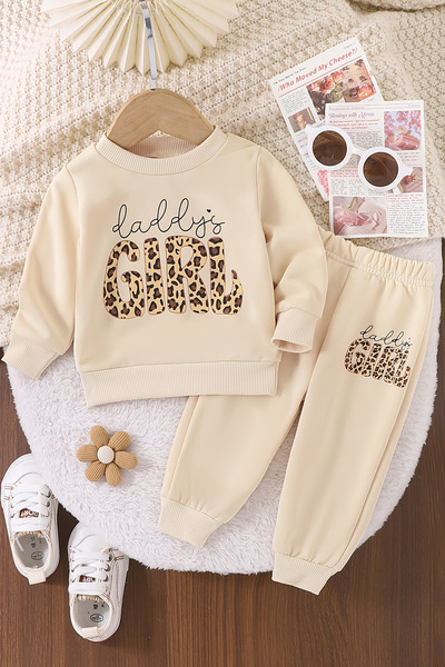 ADABEBEK New Season Little Girl Printed 2-Piece Baby Set 23433