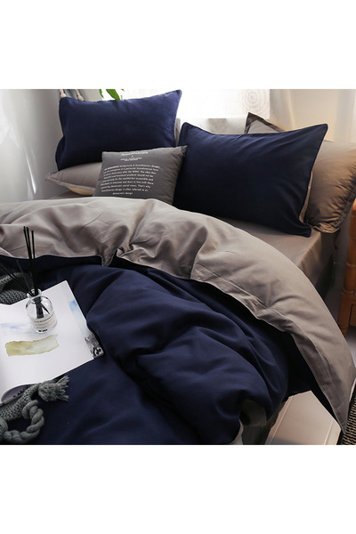 sharpdo 4-Piece Bedding Set Sheet set,with 1 Duvet/Quilt Cover And 1 Flat sheet And 2 Pillowcases King