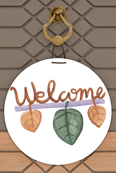 Dormot Home Ornament modern pentru ușă, fundal alb, frunză, ornament pentru u...