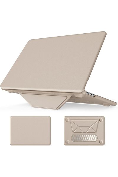 UnDePlus حافظة متوافقة مع Apple Macbook Air 15 بوصة M2/m3/m4 A3241 A2941 A3114 من الجلد الصناعي الحريري Havala
