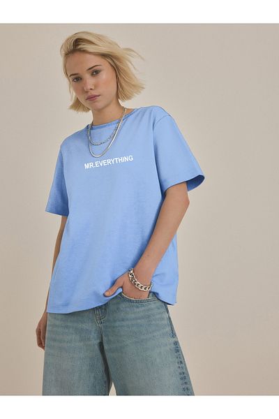 uyguntarz Unisex MR. Μπλουζάκι με σχέδιο Everything Printed