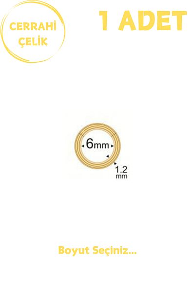 Blisse Piercing Unisex Surgical Steel Interlocking Ring Nose Tragus Helix Daith Piercing