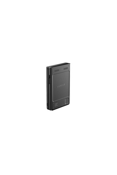 Levelo Onyx Portable 5000Mah 3 In 1 Cardholder Power Bank - Black
