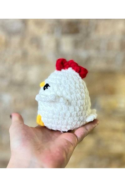 TURUNC STORE Yumoş Hand Knitted Chicken Puff