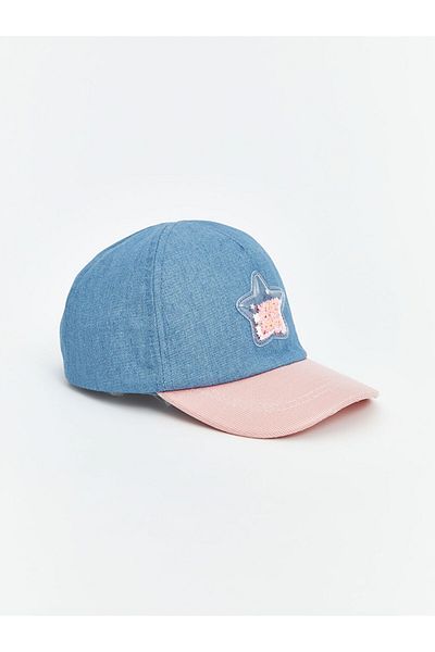 LC Waikiki Lcw Baby Blue Star Printed Baby Girl Cap Hat