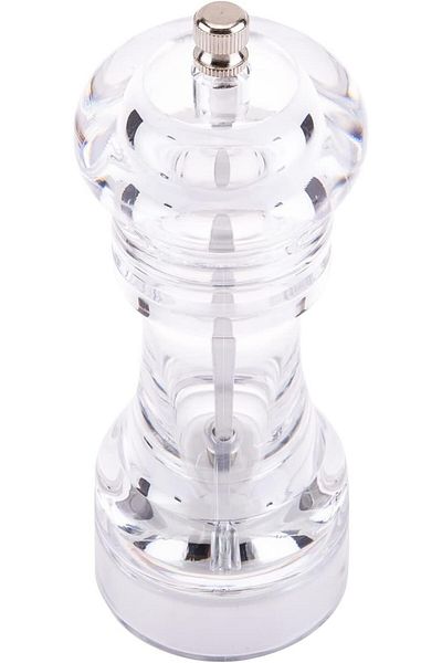 AKDC Acrylic Grinder Pepper L(6Cm) Xw(6Cm) Xh(16Cm) Transparent
