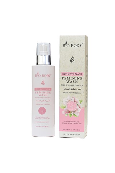 BIO body غسول المناطق اللحساسة من بيو بدي تقنية كورية ساكورا روز 150 مل