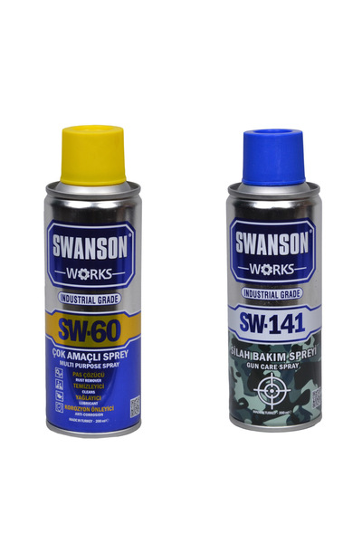 SWANSON WORKS SW-60 Yağlayıcı Pas Sökücü Çok Amaçlı Multi Sprey + Tüfek Taban...