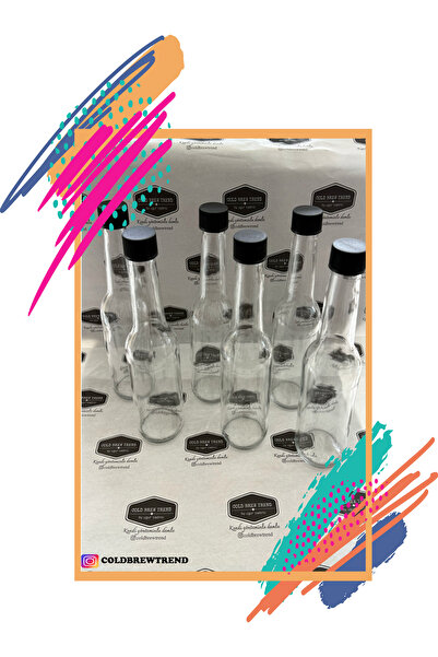 COLD BREW TREND by uğur cadırcı Şeffaf Cam Şişe Süt Ayran Limonata Meşrubat Ş...