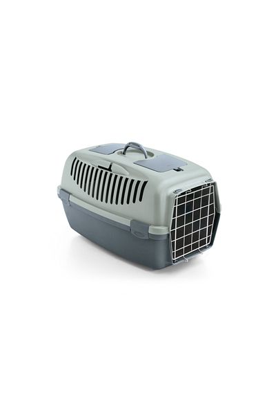 Stefanplast Gulliver 3 Metal Cat Dog Transport Container Blue 61X40X38 cm