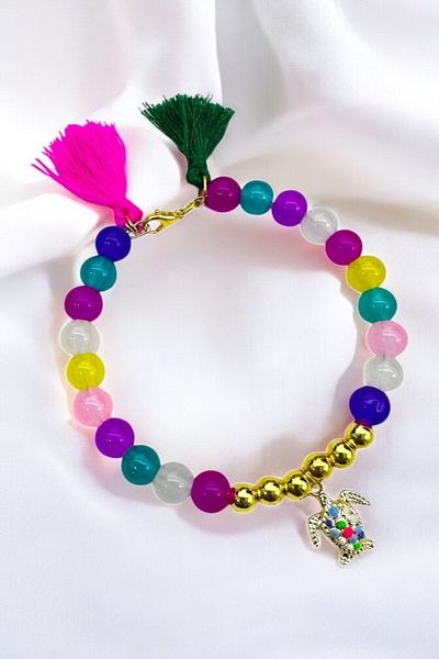 PETEK AKSESUAR Glass Beads Circle Bracelet