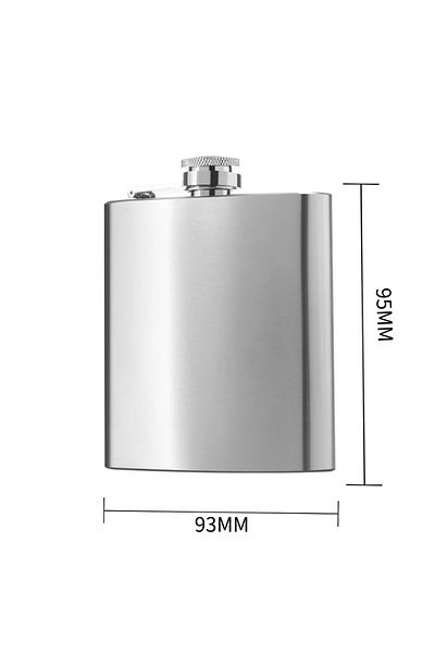 Choice 6oz silver 6/7/8oz black/silver Portable 304 food grade Flagon Whiskey Vodka Wine Pot Hip Flask Set