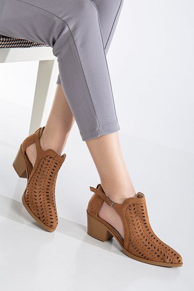 MS SUGAR SHOES Κομψές και άνετες αναπνέουσες καλοκαιρινές γυναικείες μπότες Cowboy Suede