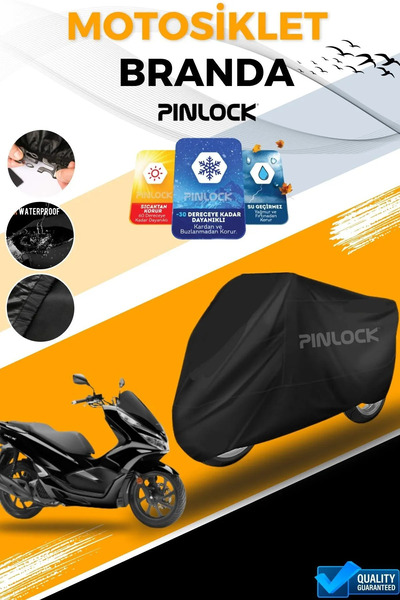 pinlock HONDA PCX Su Geçirmez Siyah Motosiklet Çadır Brandası MİFLONLU KALIN ...