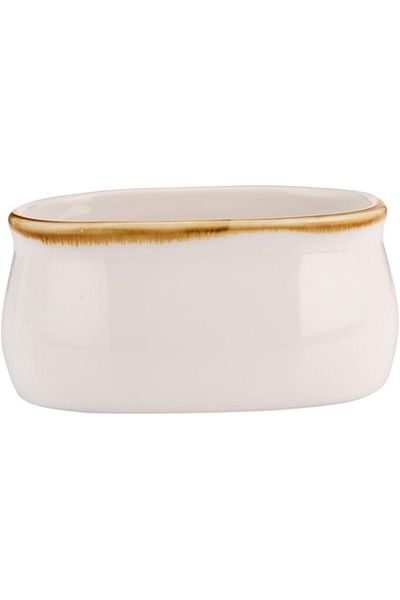 AKDC Hp Ivory Mocha Sugar Pot 6Cm X 9Cm X 5Cm Ivory