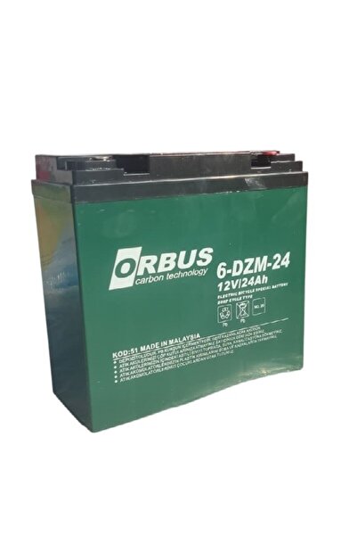 ORBUS 12V 24 AMPER (DİK) ELEKTRİKLİ BİSİKLET AKÜSÜ 6'LI PAKET