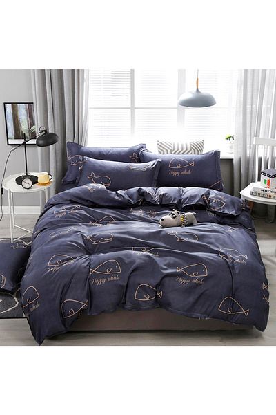 sharpdo Sharpdo 4-Pieces Bed Sheet Set Polyester Soft Quilt Cover