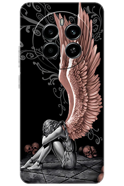 realme 12 4G (RMX3871) Uyumlu Kılıf Desen Baskılı Silikon Enslaved Angel STK:...
