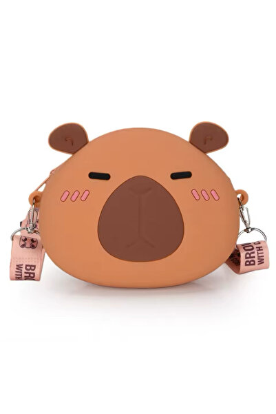 synshop Capybara Kapibara Silikon Askılı Ayarlı Cüzdan Çanta