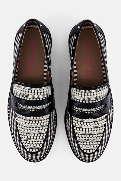 Betsey Johnson Women Embellished Slip On Casual Shoes, Black