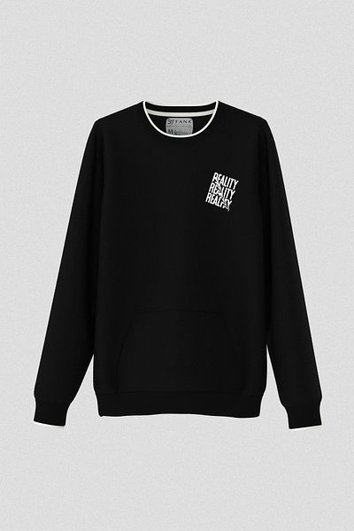 FANA Men's Sweatshirt Reality Slogan Printed