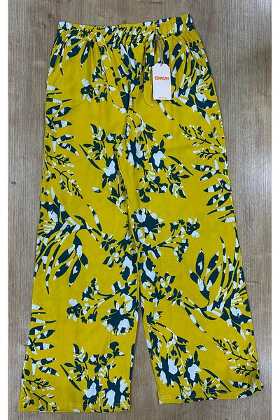 Edacan Women's Wide Leg Oversize Woven Trousers with Pockets
