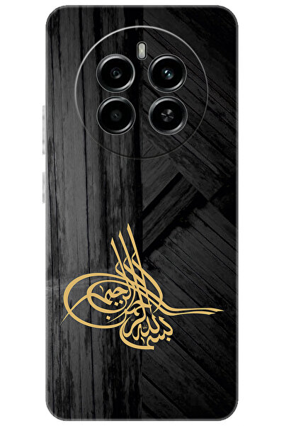 realme 12 4G (RMX3871) Uyumlu Kılıf Desen Baskılı Silikon Tuğra Tasarım STK:3...
