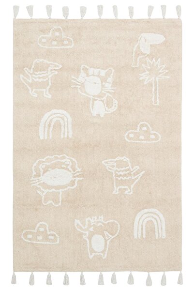 Eko Halı COTTON BOON XXW CBN 16 BEIGE XXW Yıkanabilir Kaymaz Tabanlı Naturel ...