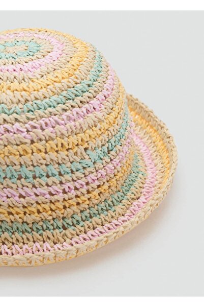 MANGO Baby Hasır şapka