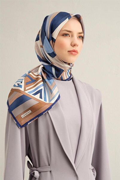 Armine Шарф з візерунком з чистого шовкового твілу Модель: 9336-82