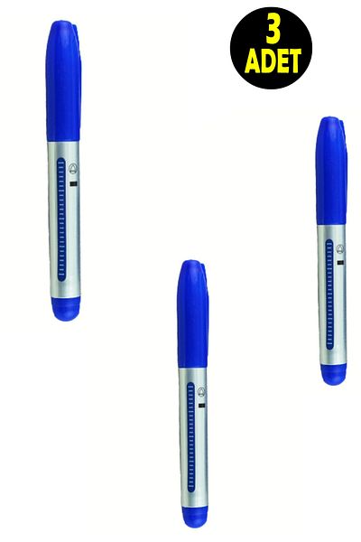 usin 3Pcs Blue Round Tip Permanent Indelible Marker Marker Black Parcel Sack Package Box Cargo Pen